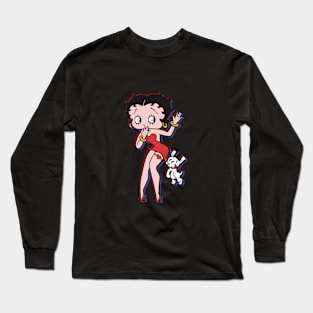 naughty doggy bite betty dressy Long Sleeve T-Shirt